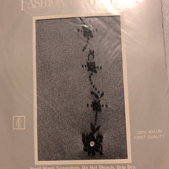 NEW Rhinestone On Both Legs Elegant fancy Panty Hose-Imported - Picture 3 of 4